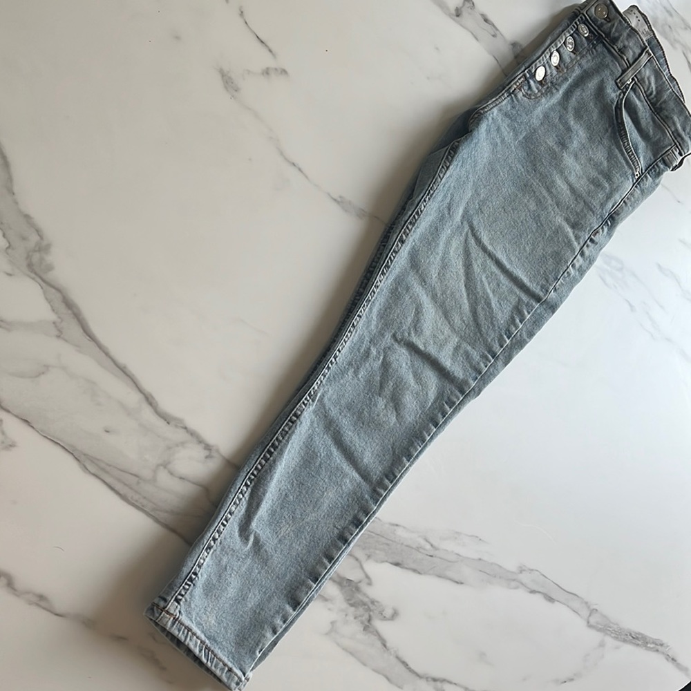 Light blue skinny jeans